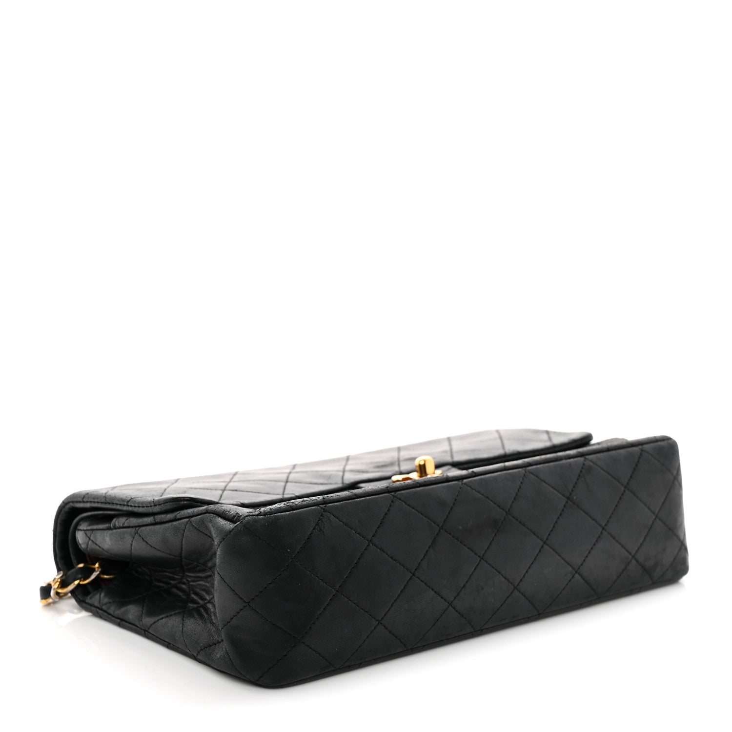 Chanel Lambskin Quilted Medium Double Flap Black 4 of 15