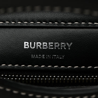 Burberry Smooth Calfskin Archive Canvas Check Mini Pocket Bag Butter Beige Black 6 of 11