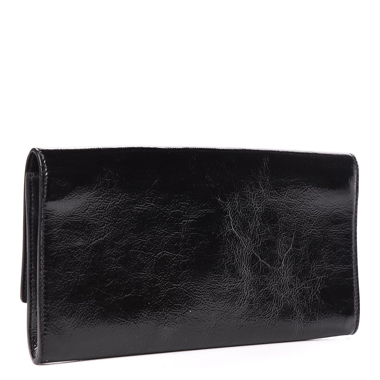 Saint Laurent Textured Patent Monogram Small Belle De Jour Clutch Black 3 of 10
