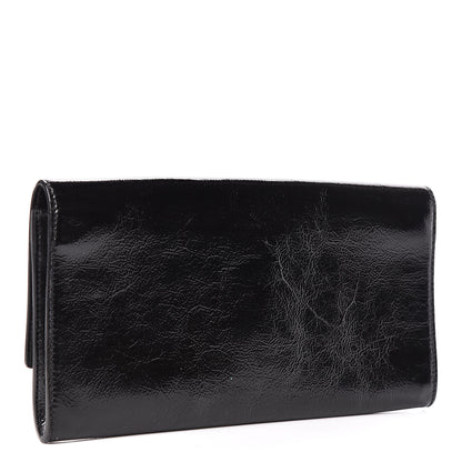 Saint Laurent Textured Patent Monogram Small Belle De Jour Clutch Black 3 of 10