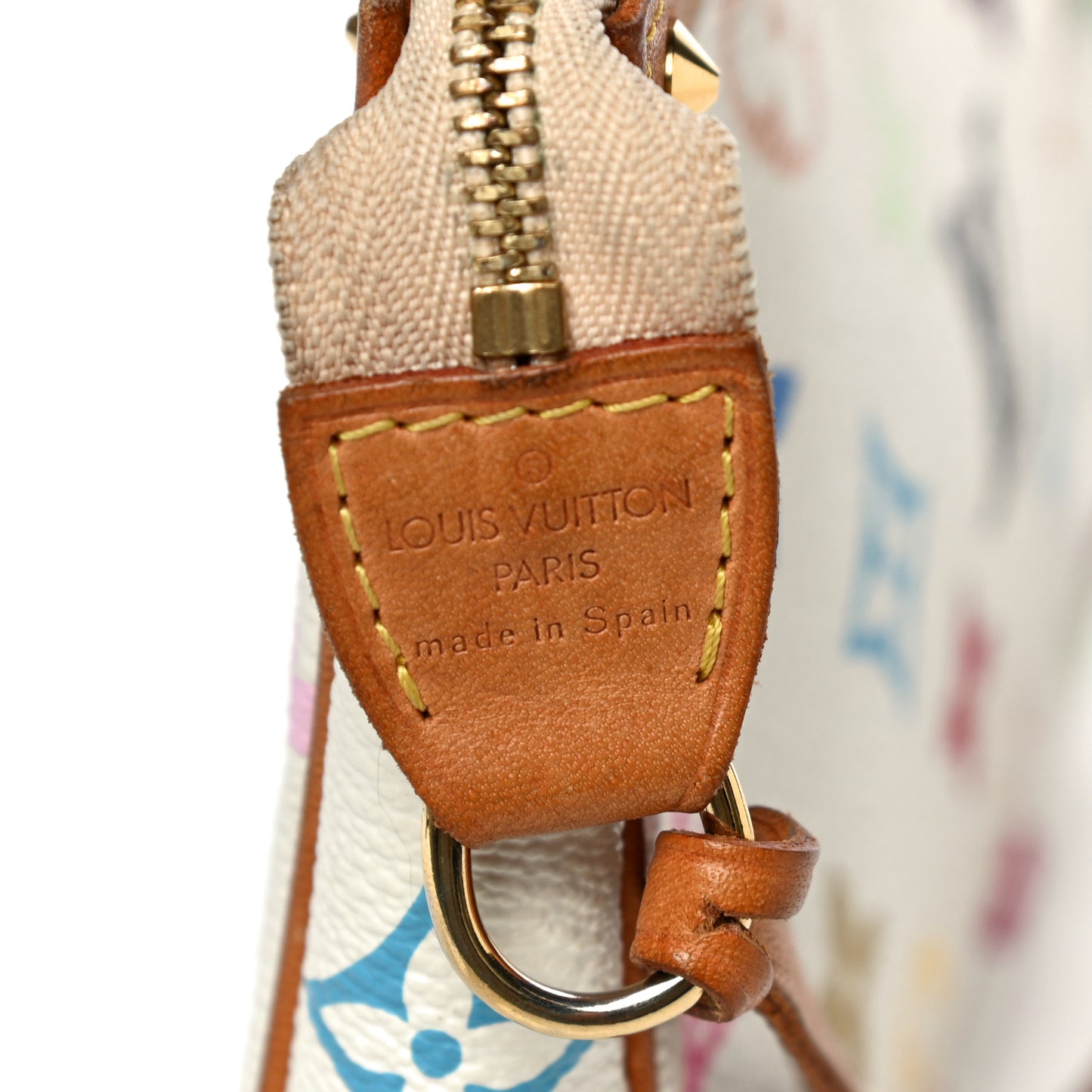 Monogram Multicolor Pochette Accessories White