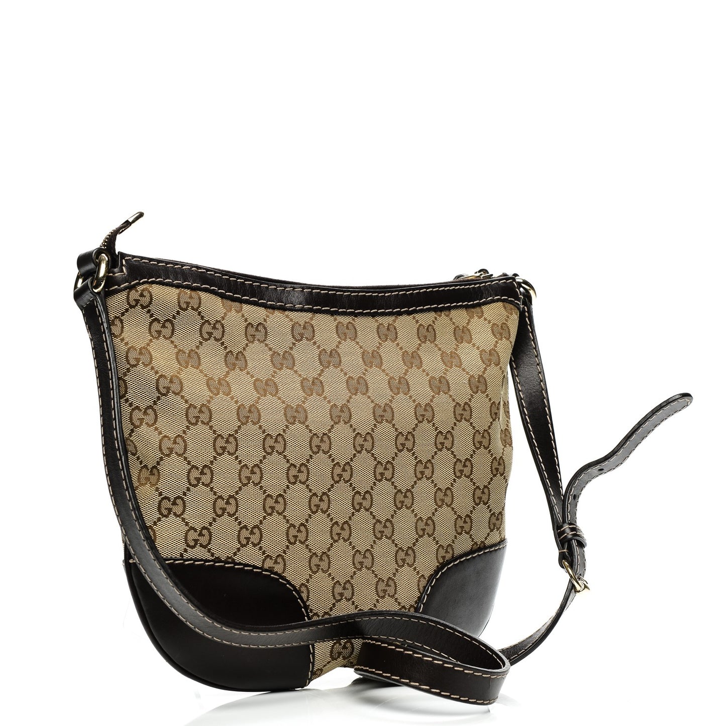 Monogram Small Lovely Heart Messenger Dark Brown