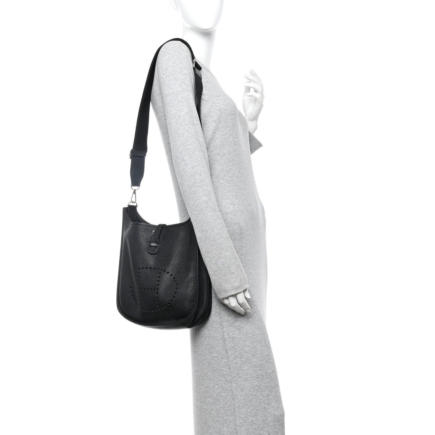 Hermes Taurillon Clemence EVELYNE III PM Black 2 of 11