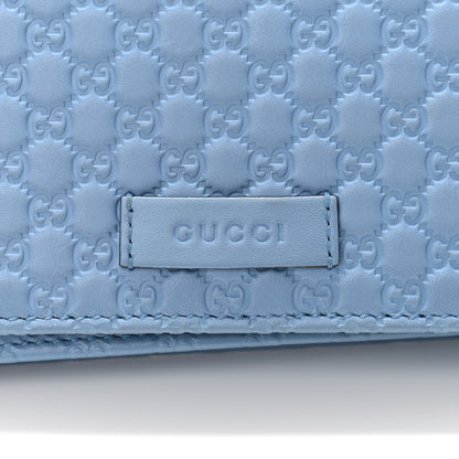 Gucci Microguccissima Crossbody Wallet Mineral Blue 7 of 12