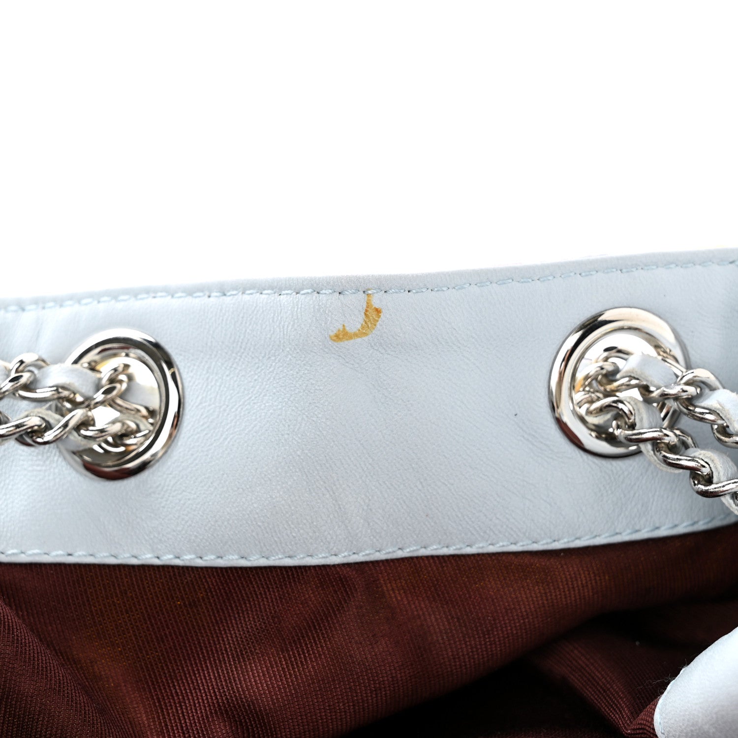 Chanel Satin Floral Printed Sac Cordon Yellow 11 of 11