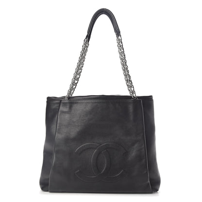Chanel Caviar Large CC Tuck Tote Black 1 of 10