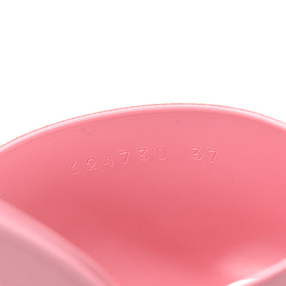 Gucci Rubber Gucci Logo Womens Platform 20/60mm Slide Sandals 37 Wild Rose 9 of 9