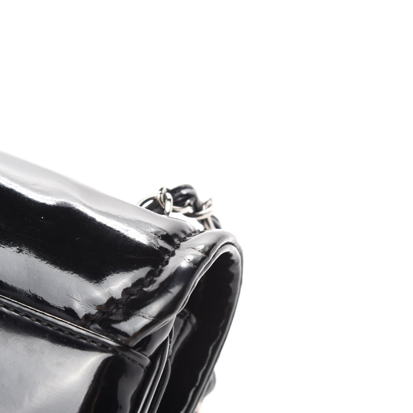 Vinyl Small Lipstick Flap Black