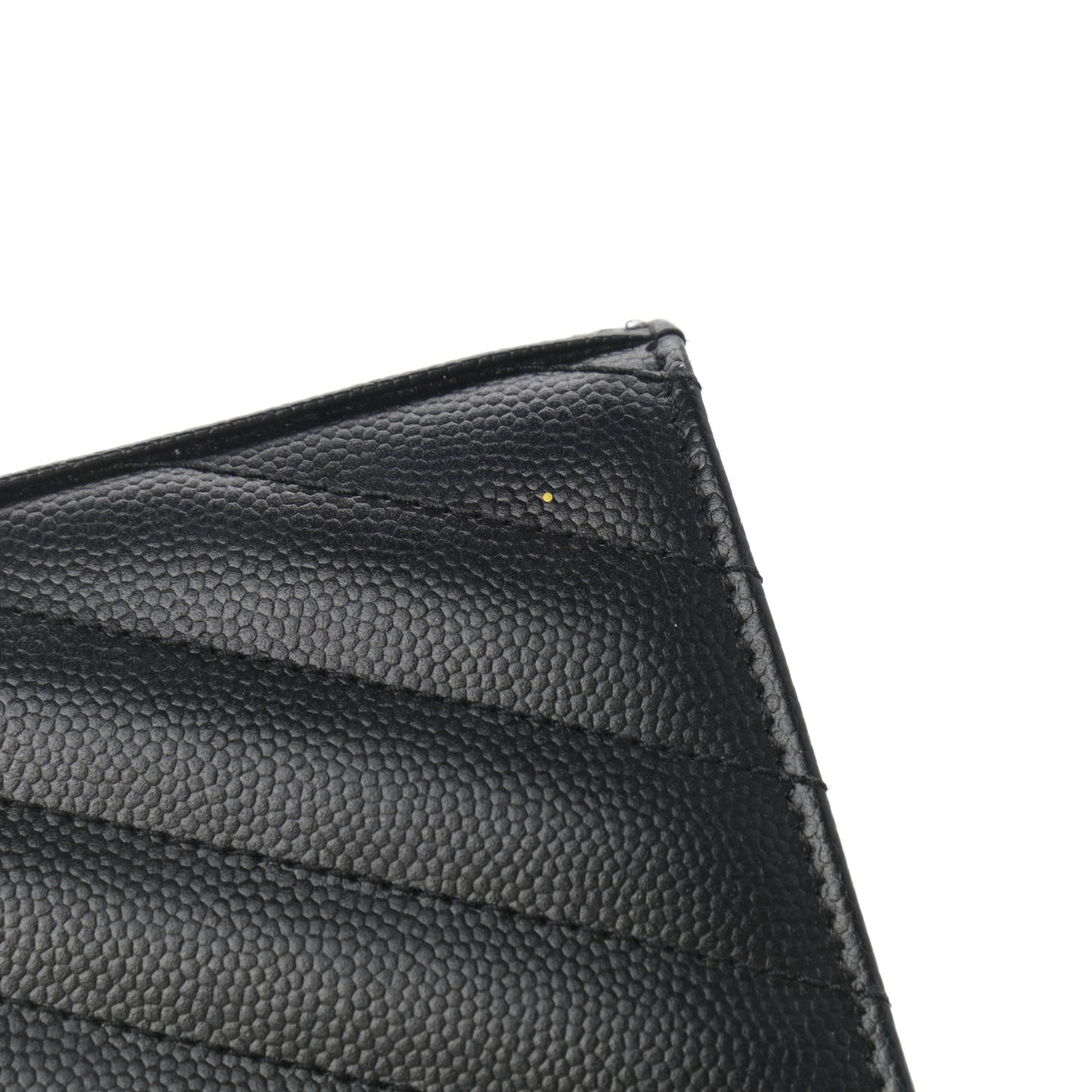 Grain De Poudre Matelasse Chevron Monogram Chain Wallet Black