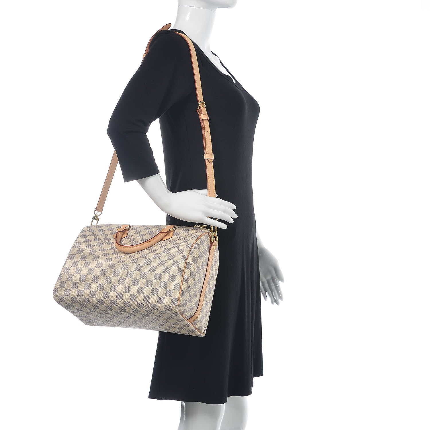 Louis Vuitton Damier Azur Speedy Bandouliere 30 2 of 12