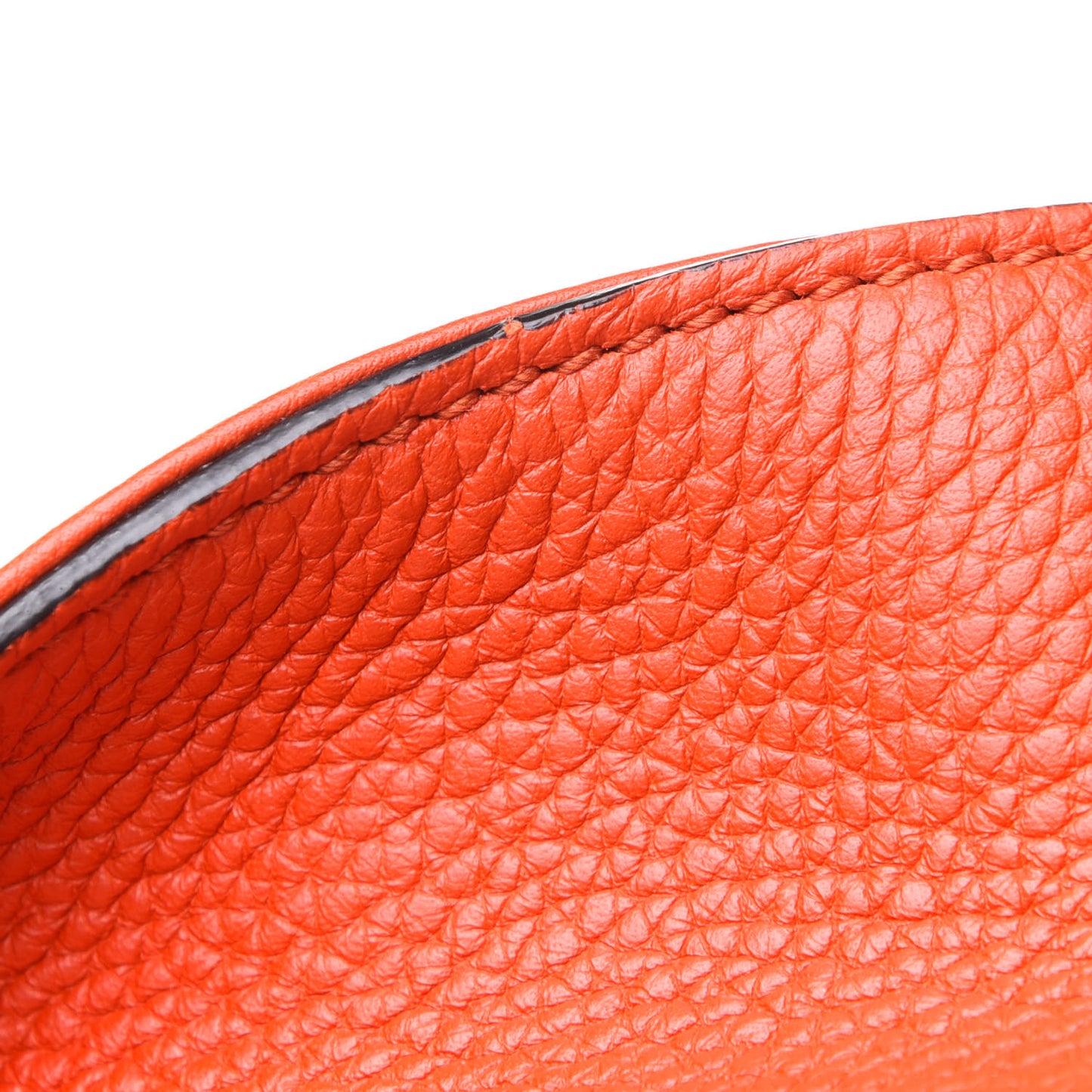 Pebbled Calfskin Medium Soho Chain Shoulder Bag Sun Orange