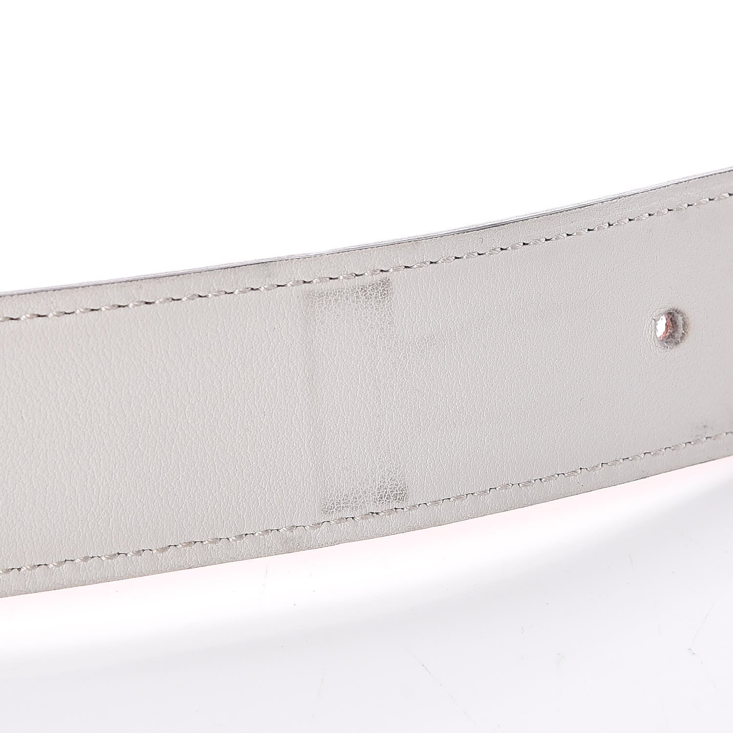 Hermes Epsom Swift 32mm H Belt Strap 85 Orange Craie 6 of 8