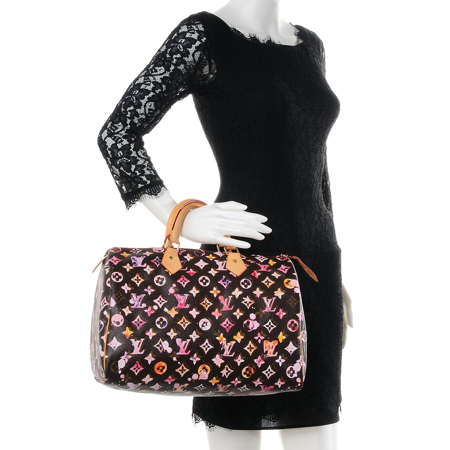 Louis Vuitton Watercolor Aquarelle Speedy 35 Brown 2 of 8