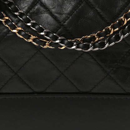 Chanel Aged Smooth Calfskin Quilted Medium Gabrielle Logo Hobo Black 8 of 10