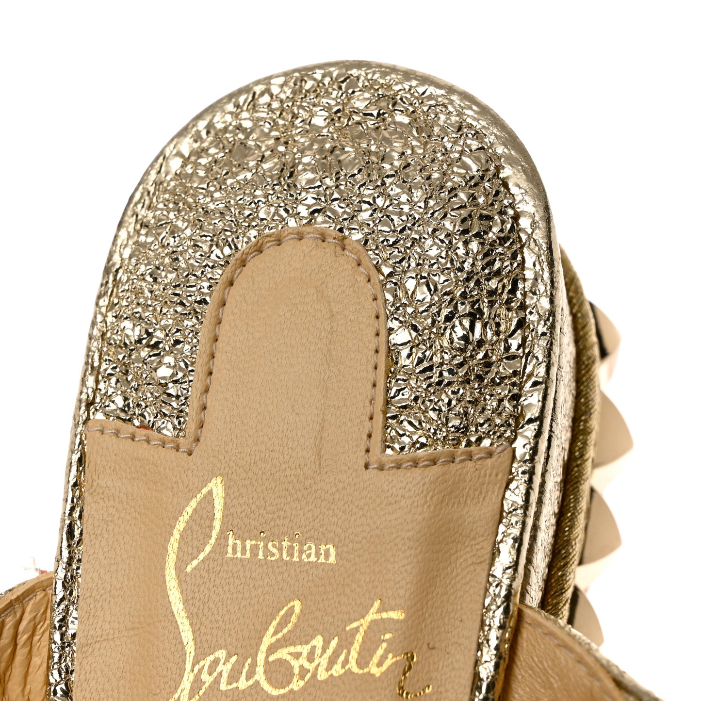 Specchio Vintage Cataclou 60 Platform Sandals 36 Platine Light Gold