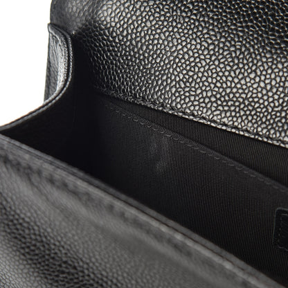 Chanel Caviar Quilted Medium Boy Flap Black 9 of 12
