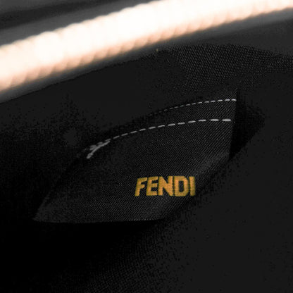 Fendi Nappa Crocodile Trapuntata Medium 2Jours Tote Black 10 of 11
