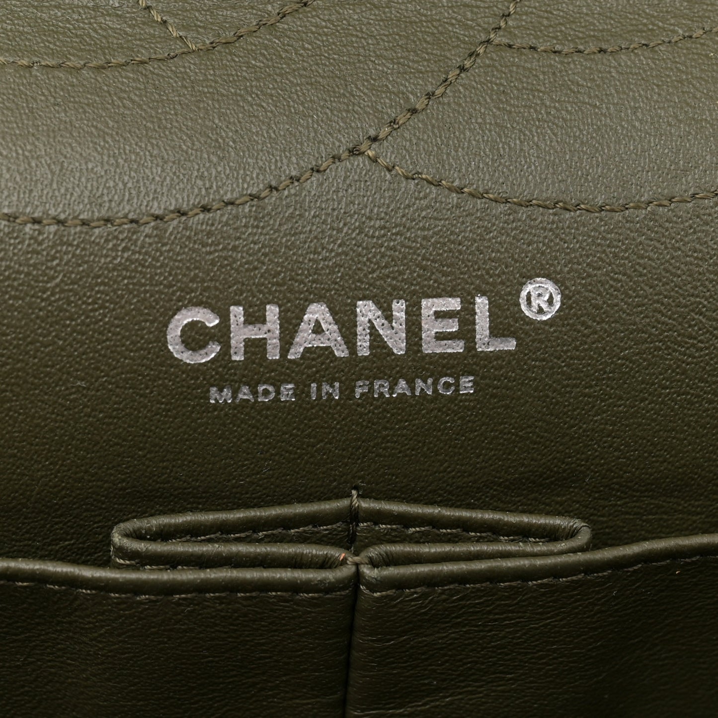 Aged Calfskin Quilted 2.55 Reissue 227 Flap Dark Green