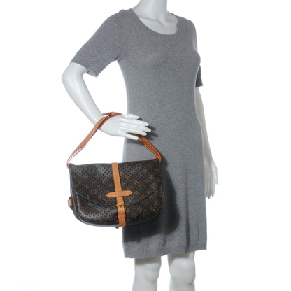 Louis Vuitton Monogram SC Flore Saumur Teal 2 of 8