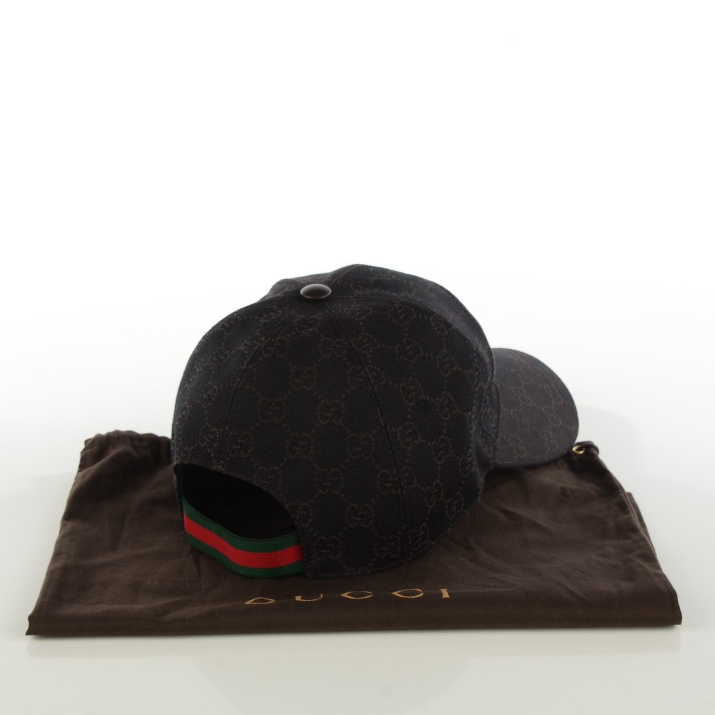 Monogram Web Baseball Hat M Black