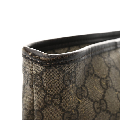 Gucci GG Supreme Monogram Large Zippered Shopping Tote Dark Brown 13 of 13