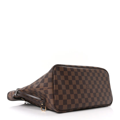 Louis Vuitton Damier Ebene Neo Neverfull MM Rose Ballerine 4 of 9