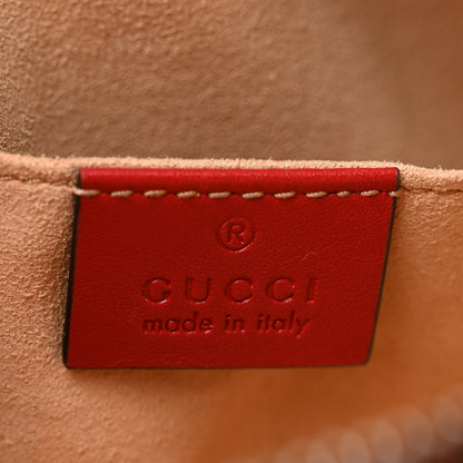 Gucci Calfskin Matelasse GG Marmont Belt Bag 85 34 Hibiscus Red 6 of 13