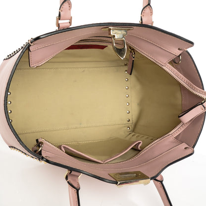 Valentino Garavani Vitello Small Rockstud Double Handle Tote Pink 5 of 10