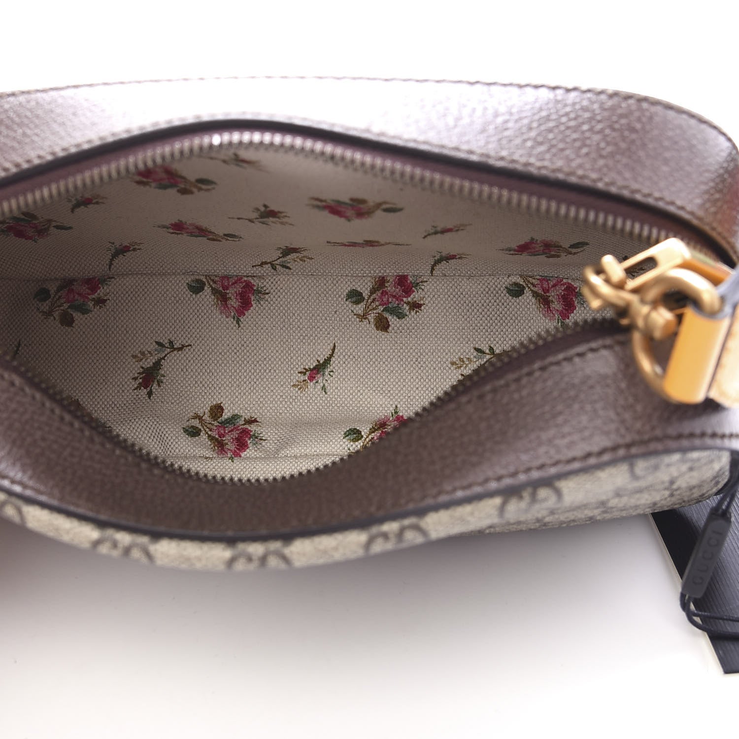 Gucci GG Supreme Monogram Web Neo Vintage Shoulder Bag Beige New Acero Crop 5 of 11