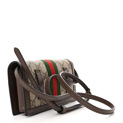Gucci GG Supreme Monogram Web Ophidia Belt Bag Beige Ebony New Acero 3 of 9