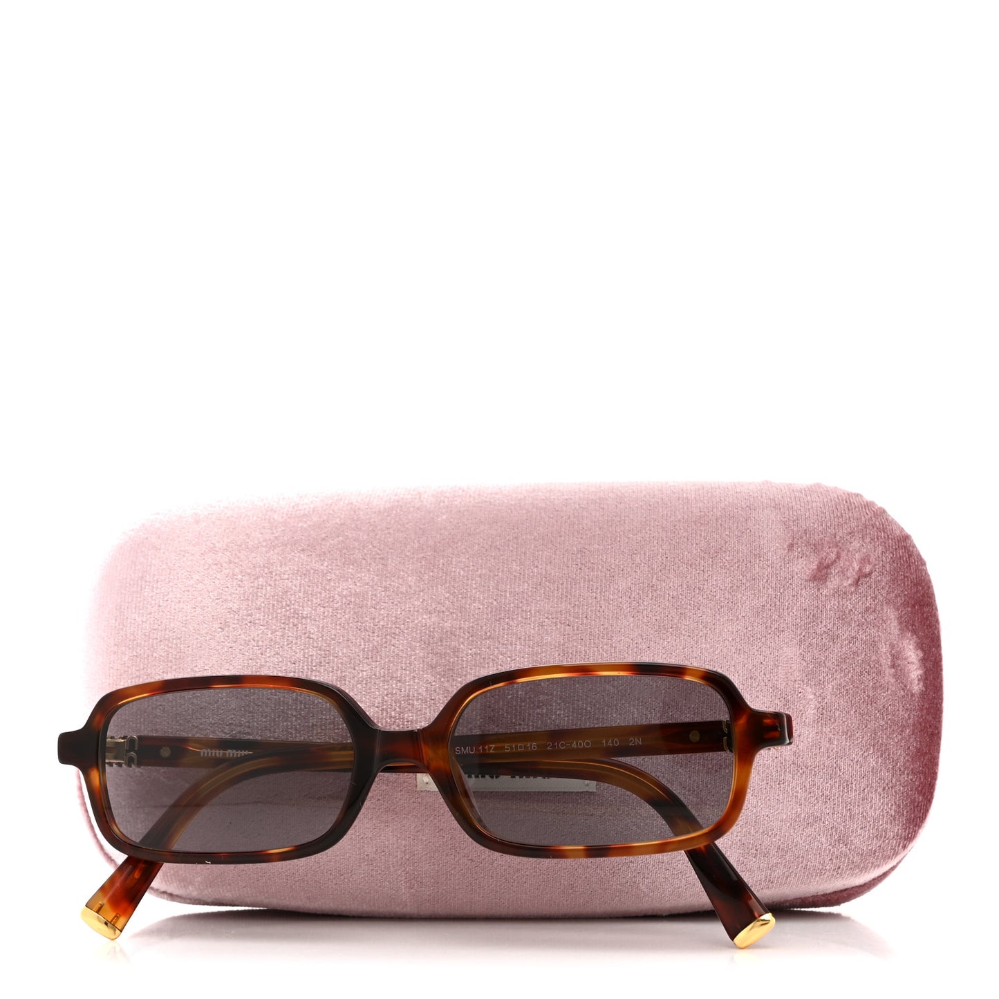 Acetate Rectangle Regard Sunglasses SMU11Z-F Camel Beige