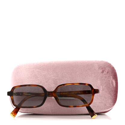 Miu Miu Acetate Rectangle Regard Sunglasses SMU11Z-F Camel Beige 7 of 7