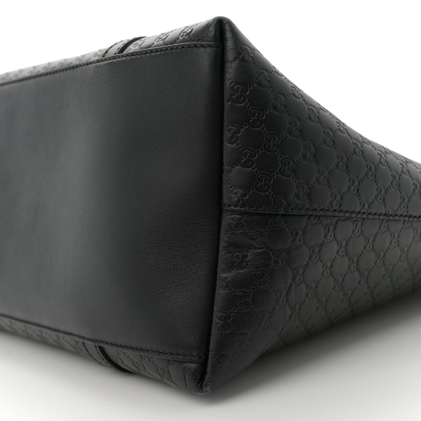 Soft Microguccissima Large Dome Satchel Black