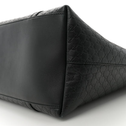 Gucci Soft Microguccissima Large Dome Satchel Black 10 of 11