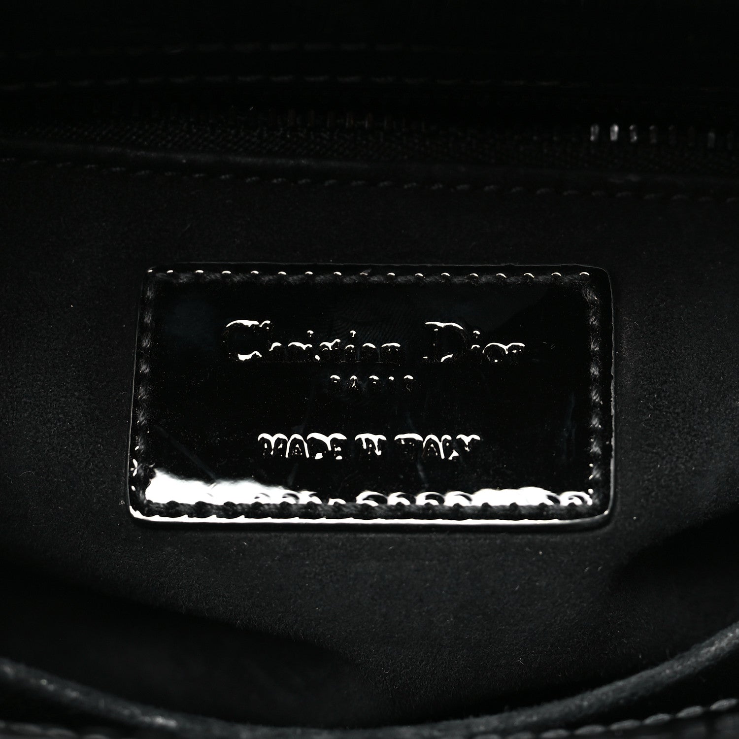 Christian Dior Ultraglossy Patent Cannage Small Lady Dior Black 5 of 10