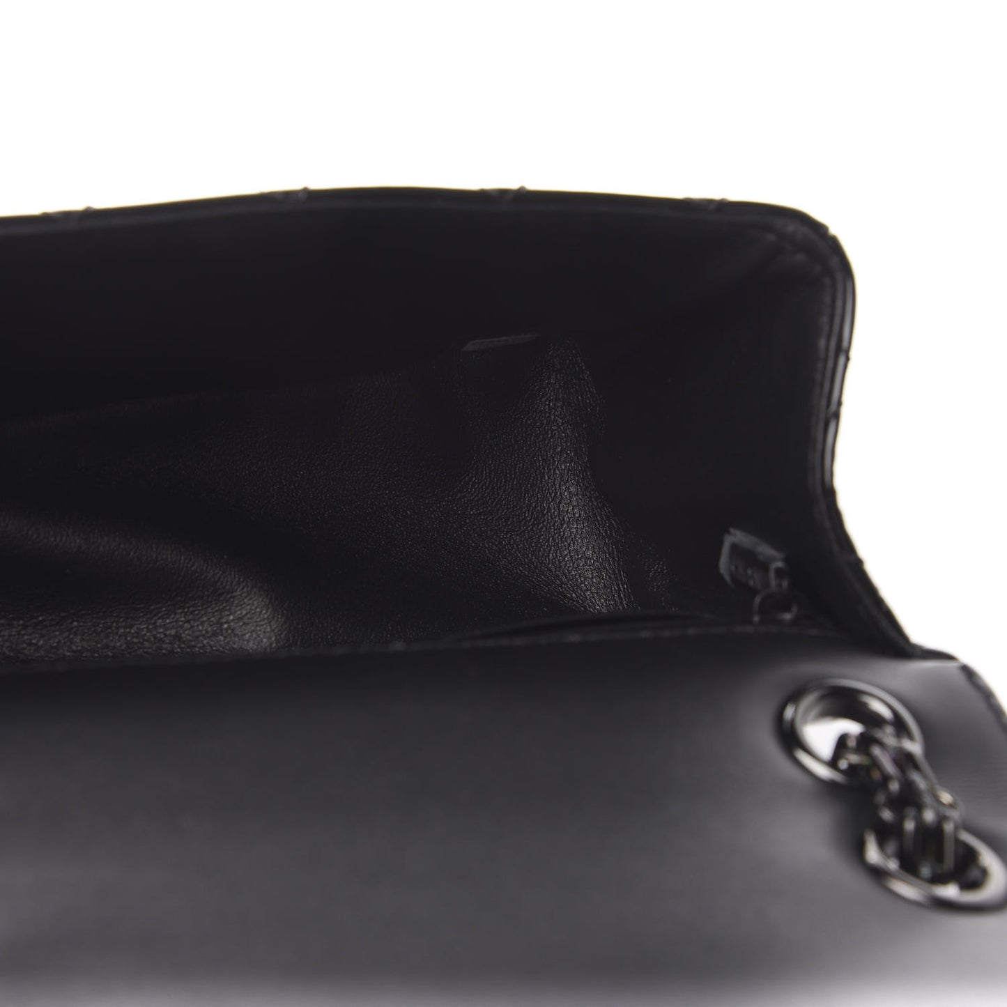 Patent Calfskin Quilted 2.55 Reissue Mini Flap So Black