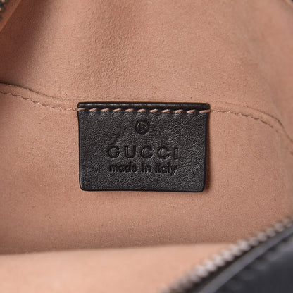 Gucci Calfskin Matelasse GG Marmont Belt Bag 85 34 Black 6 of 8