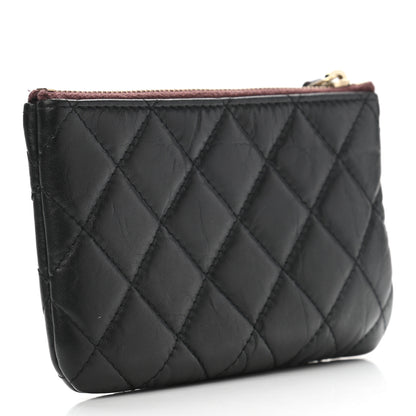 Chanel Aged Calfskin Quilted Small Reissue Cosmetic Case Black 3 of 9