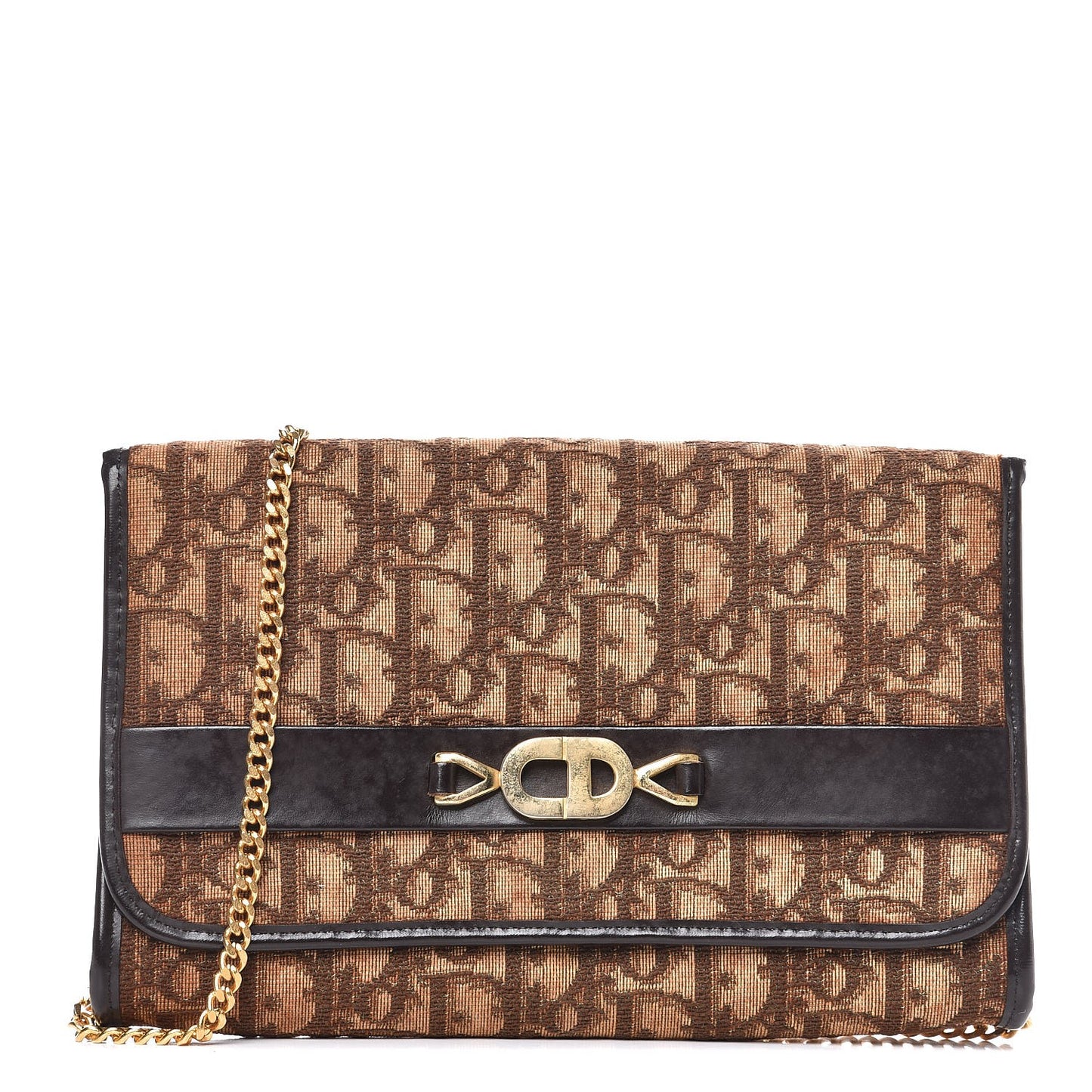 Monogram Convertible Shoulder Bag Brown