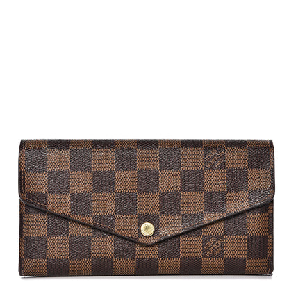 Louis Vuitton Damier Ebene Sarah Wallet NM 1 of 7