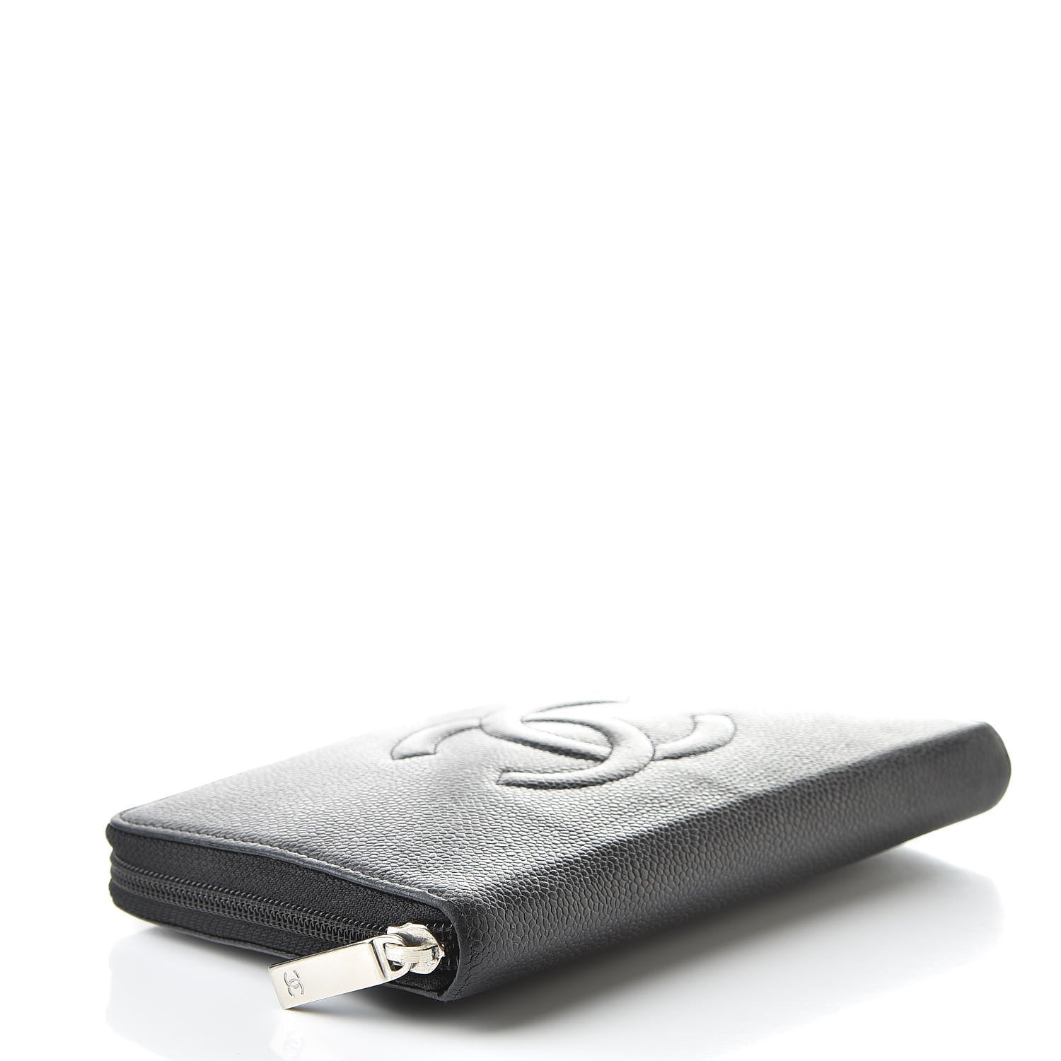 Chanel Caviar Large Timeless CC Zip Around Organizer Wallet Black 4 of 13