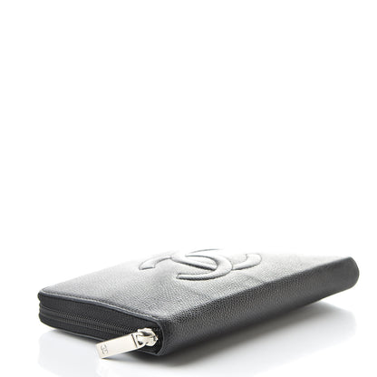 Chanel Caviar Large Timeless CC Zip Around Organizer Wallet Black 4 of 13