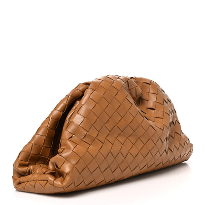 Bottega Veneta Nappa Maxi Intrecciato The Pouch Oversized Clutch Caramel 3 of 11
