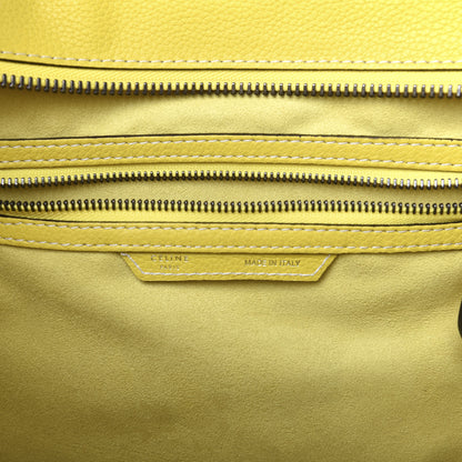Celine Drummed Calfskin Mini Luggage Citron 8 of 18