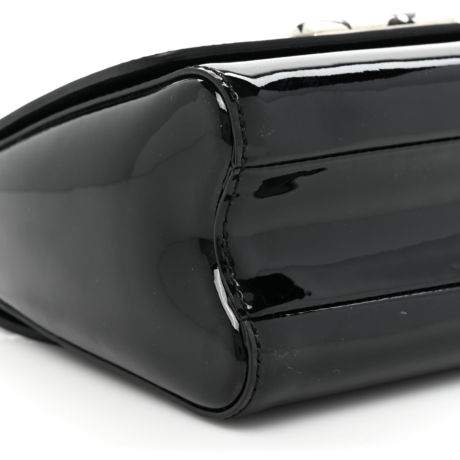 Louis Vuitton Patent Monogram Twist Shoulder Bag PM Black 9 of 14