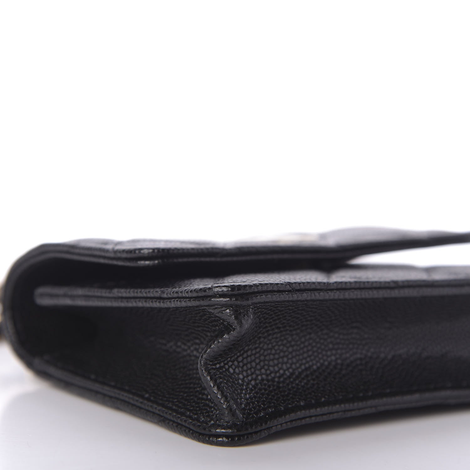 Chanel Caviar Quilted Mini Pearl On Top Coin Purse With Chain Black 6 of 11