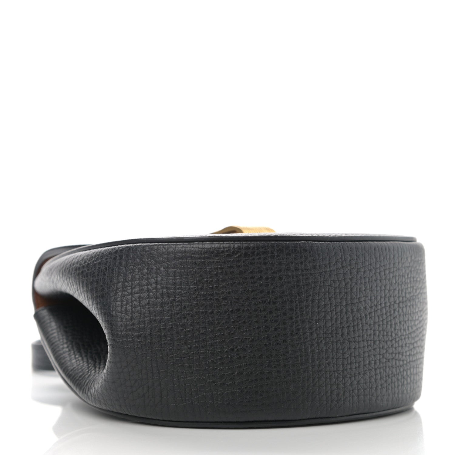 Bottega Veneta Palmellato Calfskin Rounded Belt Bag Black 4 of 10