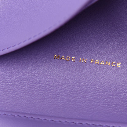 Chanel Caviar Quilted Flap Card Holder Wallet Purple 7 of 8