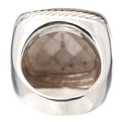 David Yurman Sterling Silver 18K Yellow Gold Diamond 17mm Albion Statement Ring 59 8.75 4 of 5