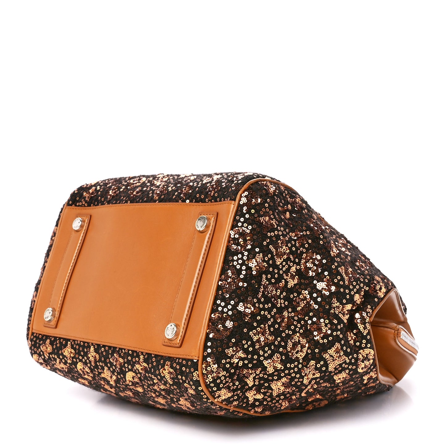 Sequin Monogram Sunshine Express North South Gold